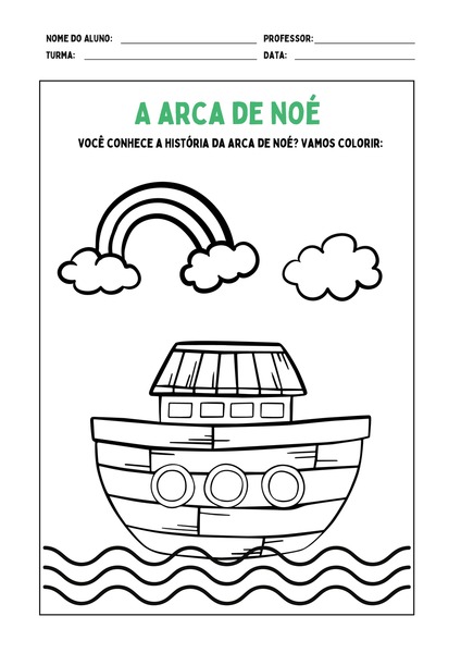 A Arca de Noé - Colorir