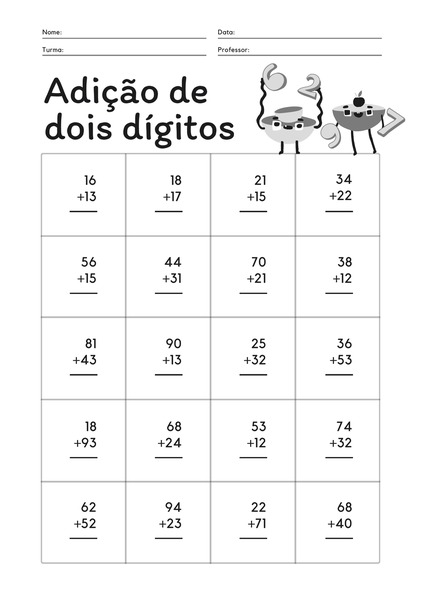 Adição de Dois Dígitos