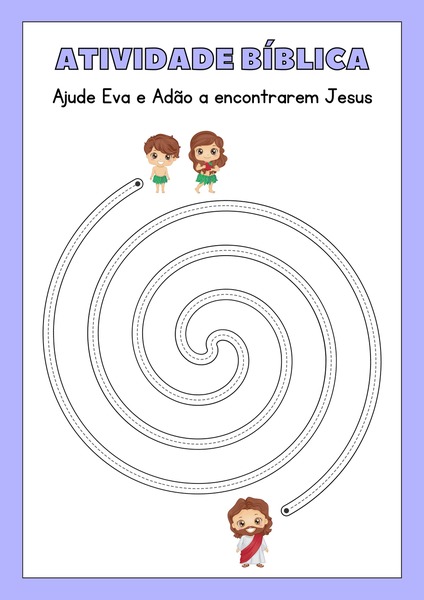 Ajude Eva e Adão a Encontrarem Jesus