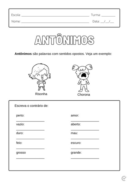 Antônimos