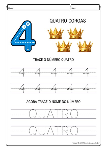 Aprendendo os Números - Quatro