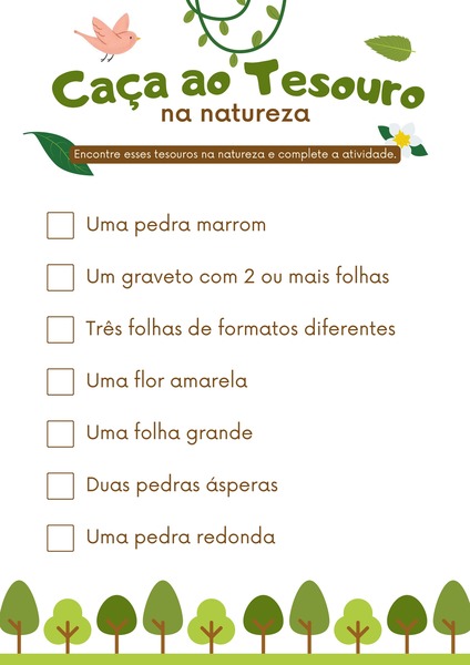 Caça ao Tesouro na Natureza