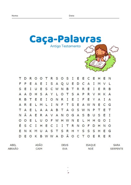 Caça-palavras - Antigo Testamento