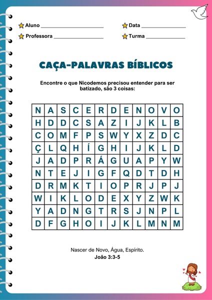 Caça-palavras Bíblicos - Nicodemos