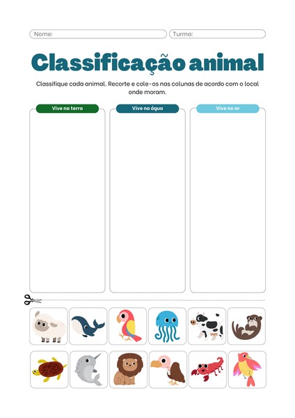 Classificação Animal