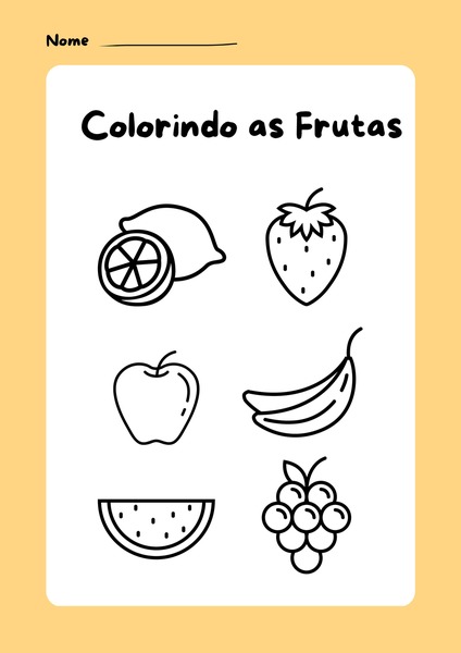 Colorindo as Frutas v.6