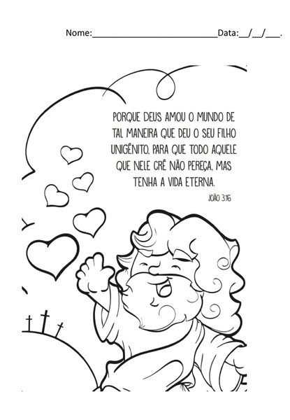 Colorindo com Propósito - João 3:16 v.2