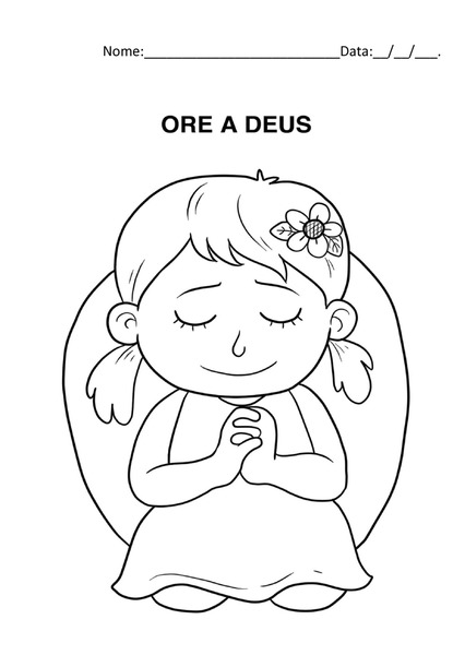 Colorindo com Propósito - Ore a Deus