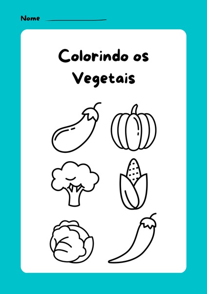 Colorindo os Vegetais