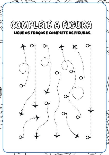 Complete a Figura - Aviões