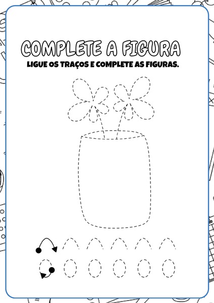 Complete a Figura - Flores