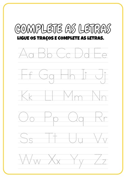 Complete as Letras