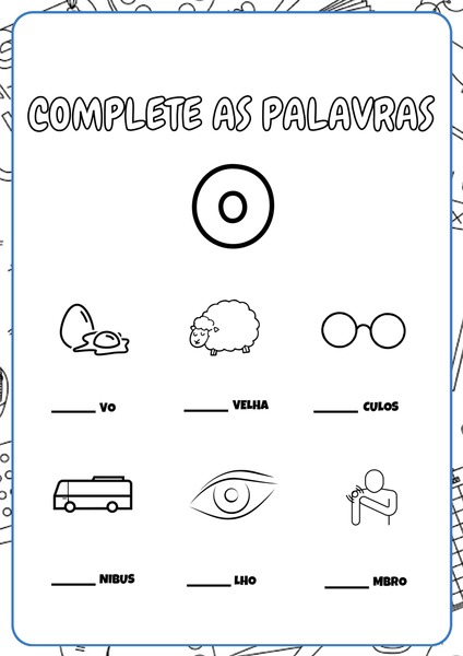 Complete as Palavras v.2