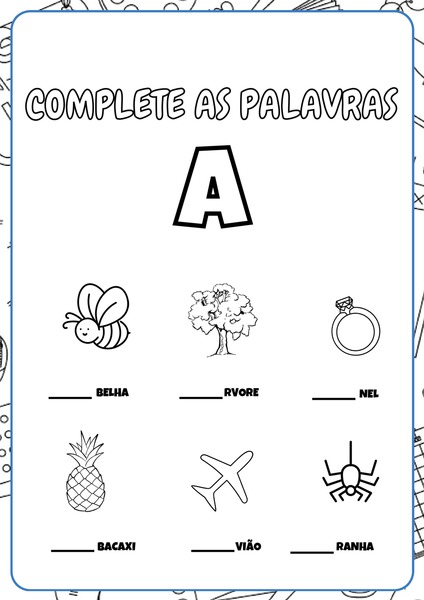 Complete as Palavras v.4