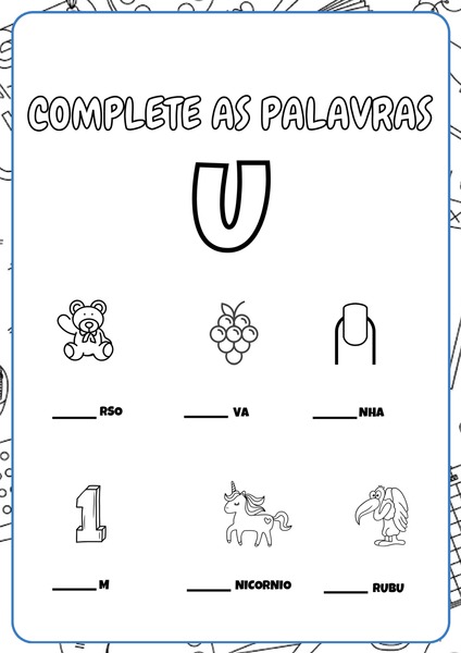 Complete as Palavras v.6