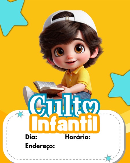 Convite - Culto Infantil v.25