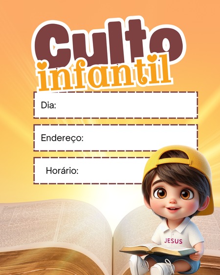 Convite - Culto Infantil v.30