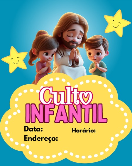 Convite - Culto Infantil v.34