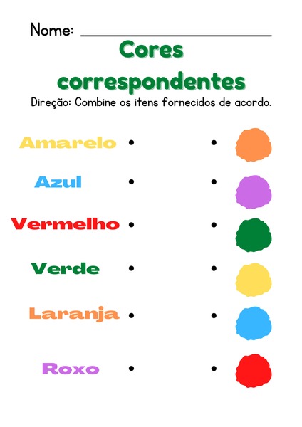 Cores Correspondentes