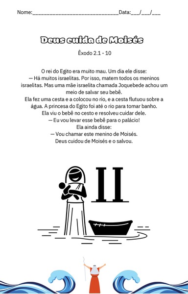 Deus Cuida de Moisés