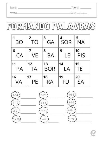 Formando as Palavras