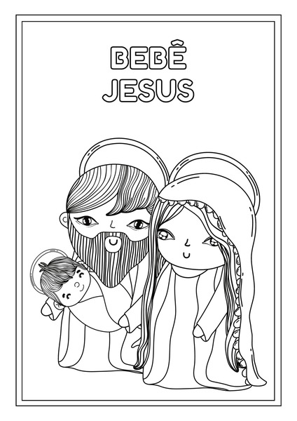 Hora de Colorir - Bebê Jesus v.2