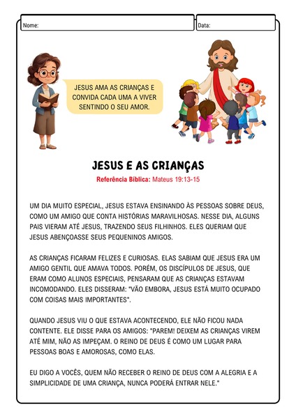 Jesus e as Crianças v.3