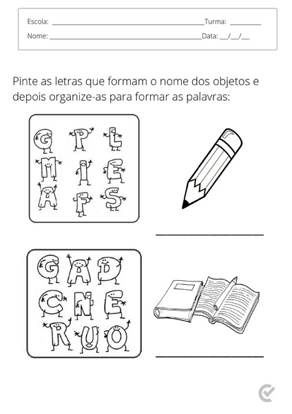 Letras e Objetos