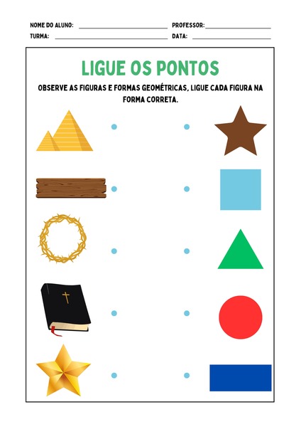 Ligue os Pontos - Formas Geométricas