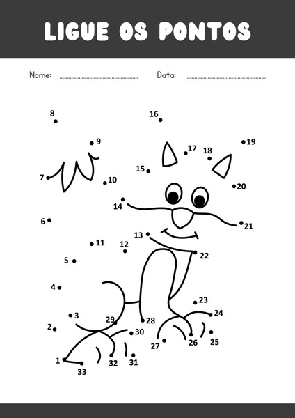 Ligue os Pontos - Gato