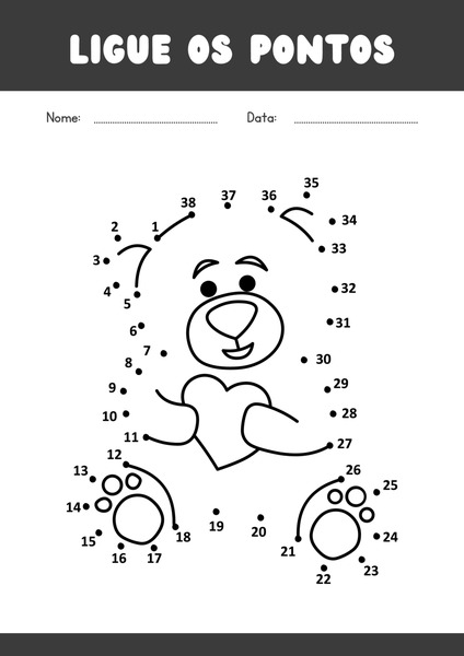 Ligue os Pontos - Urso