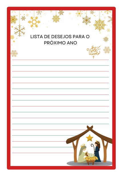 Lista de Desejos para o Próximo Ano