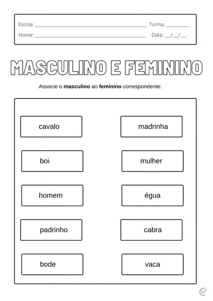 Masculino e Feminino