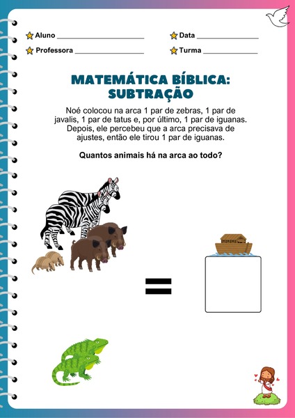 Matemática Bíblica - Subtração v.4