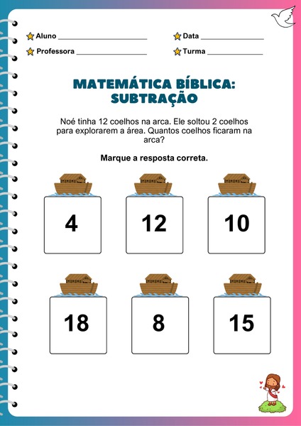 Matemática Bíblica - Subtração v.8