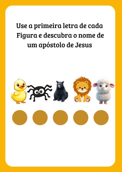 Nome de um Apóstolo de Jesus