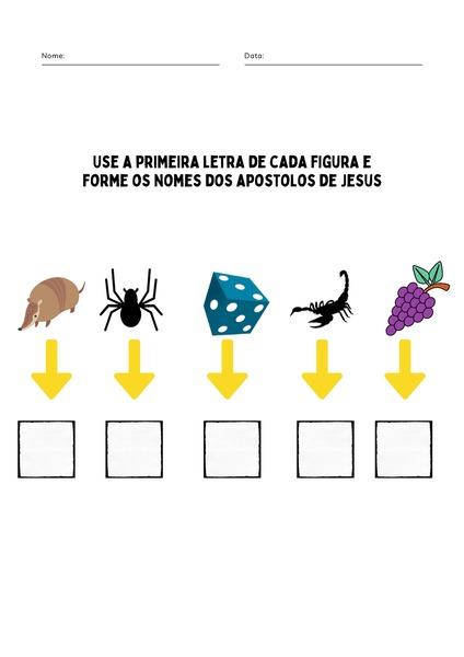 Nome do Apóstolo de Jesus v.7