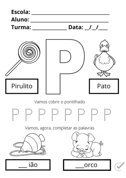 P de Pirulito e Pato