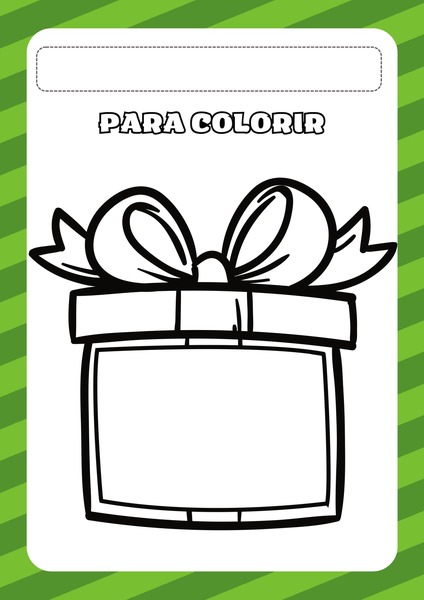 Para Colorir - Presente