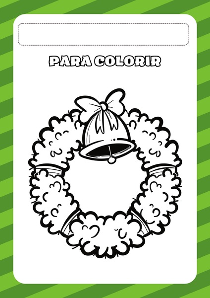 Para Colorir - Sino de Natal v.2