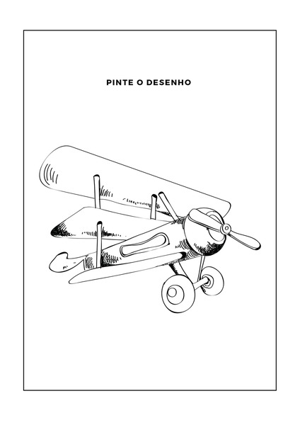 Pinte o Desenho - Avião