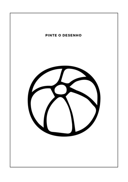 Pinte o Desenho - Bola