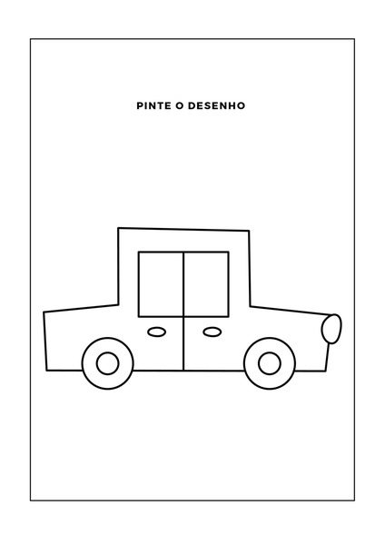 Pinte o Desenho - Carro v.2