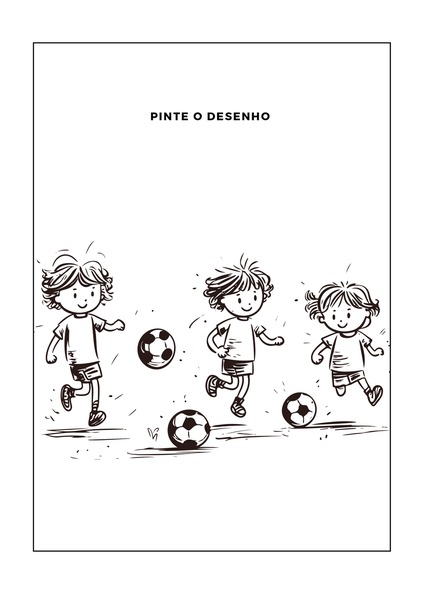 Pinte o Desenho - Futebol