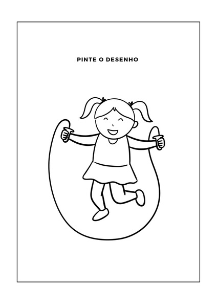 Pinte o Desenho - Menina v.2