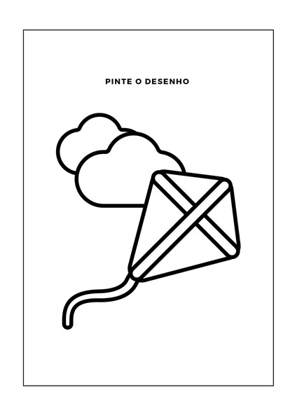 Pinte o Desenho - Pipa