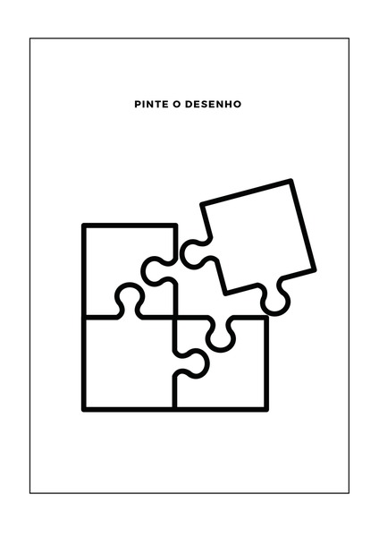 Pinte o Desenho - Quebra-cabeça