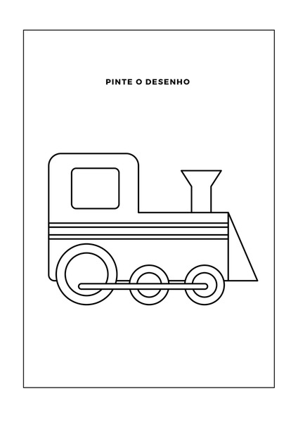 Pinte o Desenho - Trem