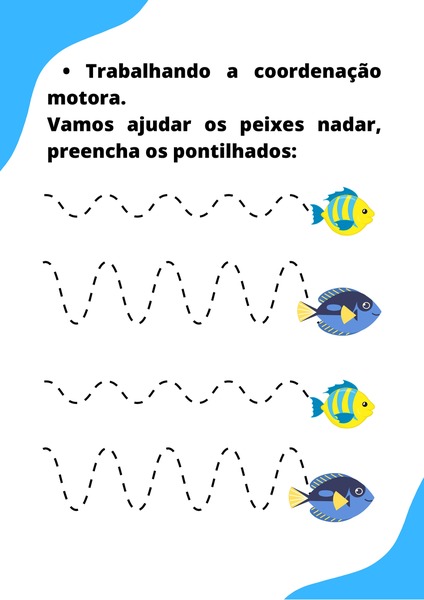 Preencha os Pontilhados - Peixes v.2