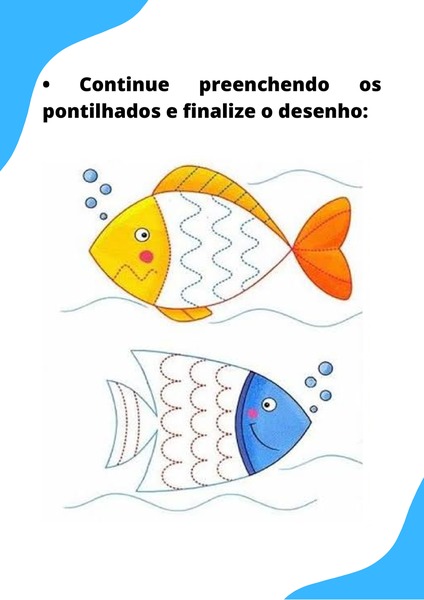 Preencha os Pontilhados - Peixes